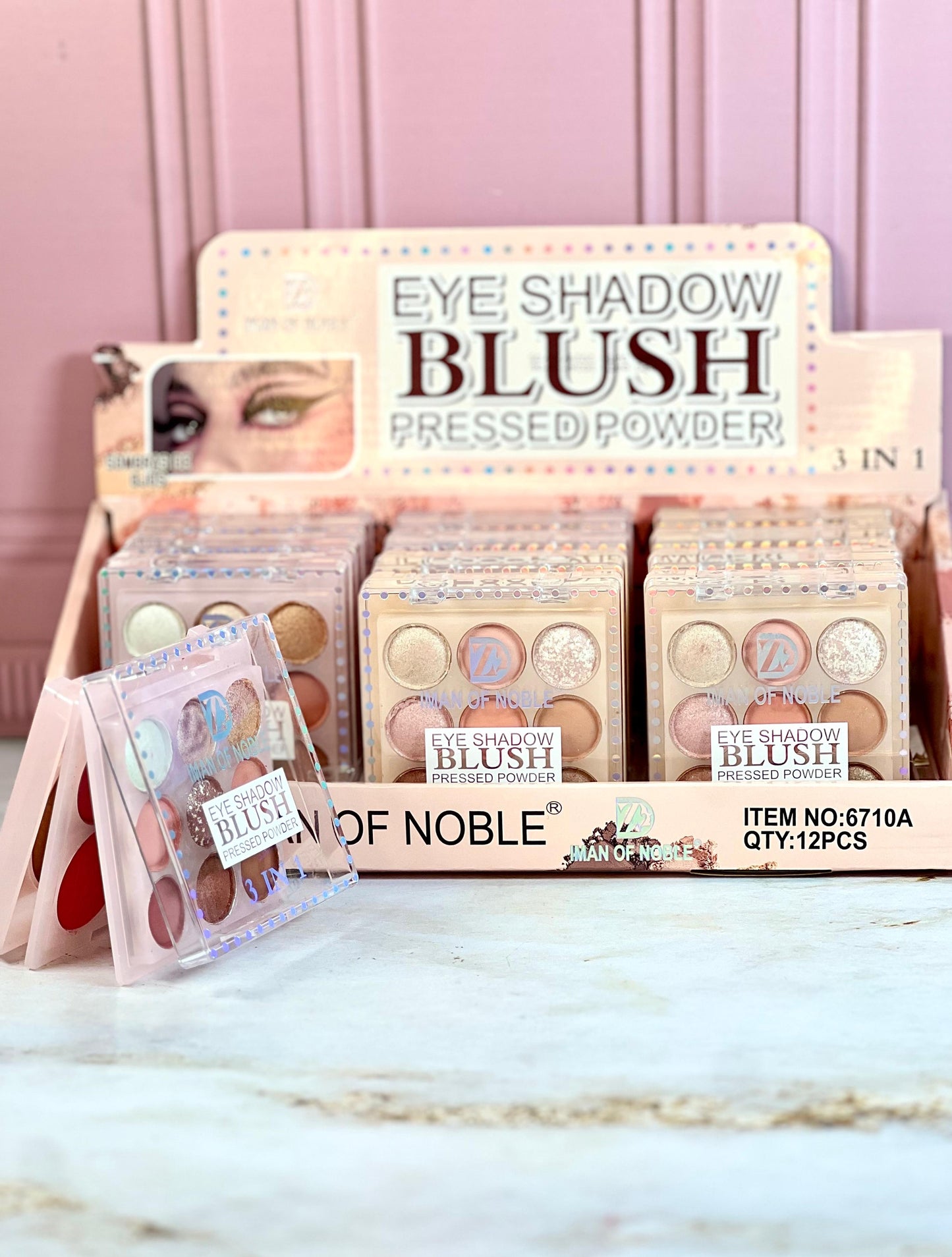 PALETA SOMBRAS, RUBOR Y POLVO X 9