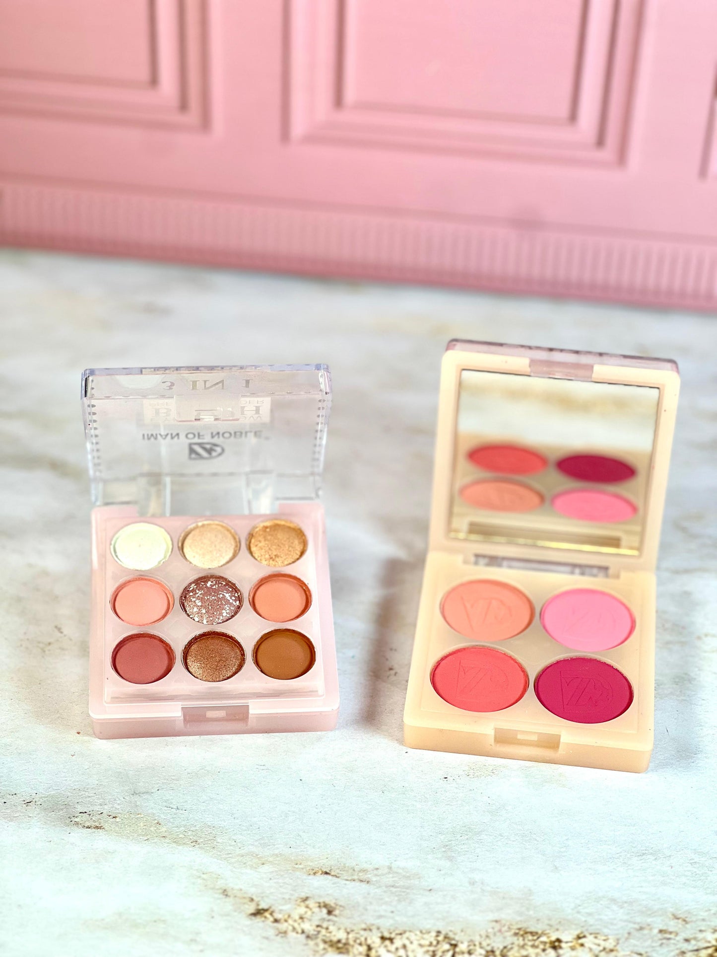 PALETA SOMBRAS, RUBOR Y POLVO X 9