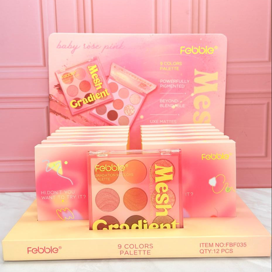 PALETA SOMBRAS MESH 9 TONOS FBF035