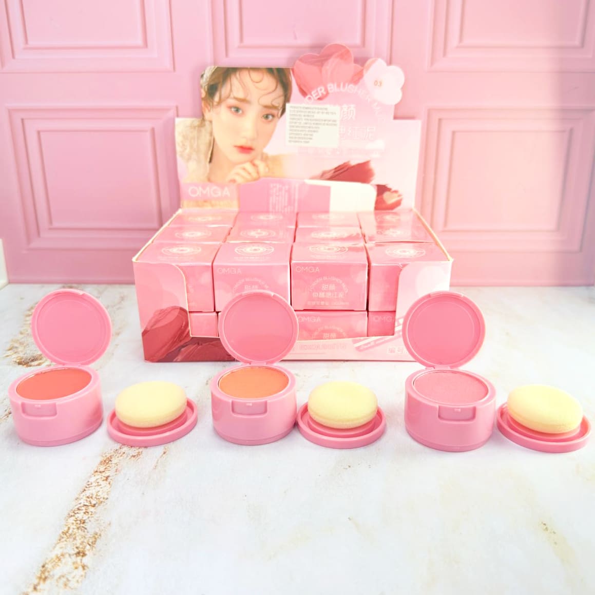 RUBOR COMPACTO + APLICADOR G3007