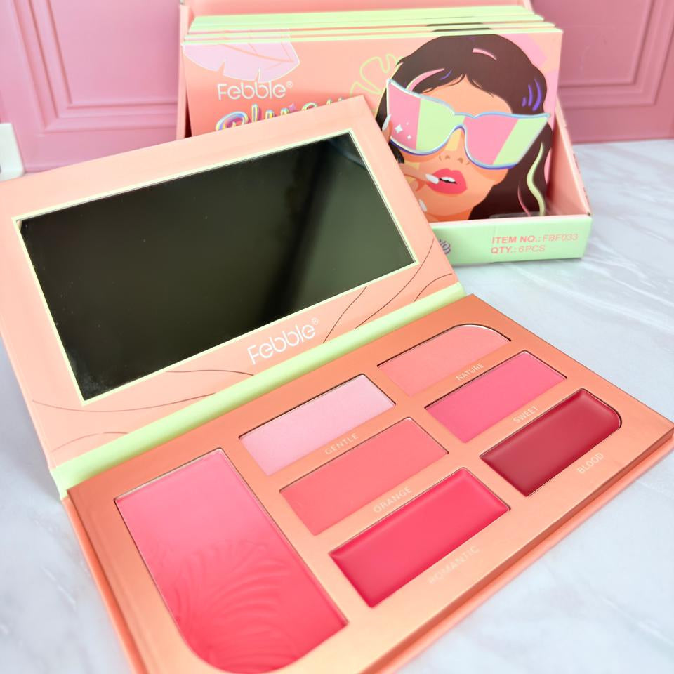 PALETA DE RUBOR 7 TONOS FBF033