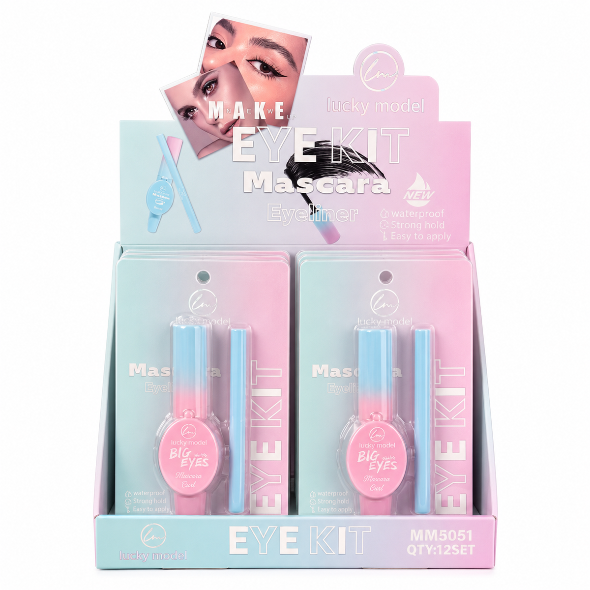 SET PESTAÑINA + ESPEJO + DELINEADOR MM5051