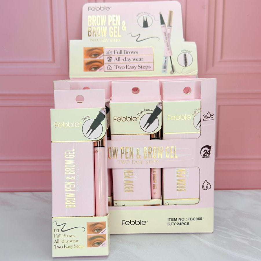 GEL FIJADOR DE CEJAS + DELINEADOR DE OJOS FBC060