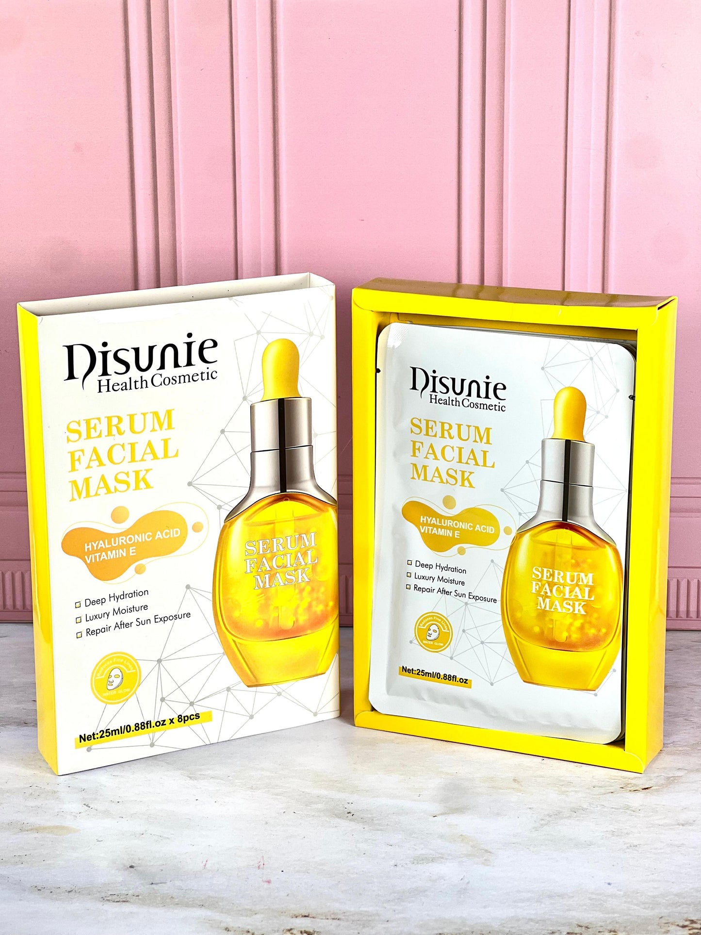MASCARILLA FACIAL DISUNIE HA & VIT E CAJA X8