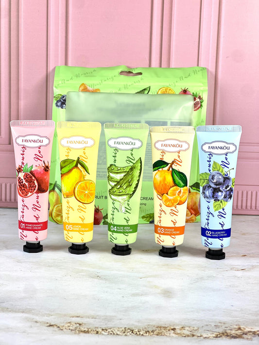 SET X5 CREMA DE MANOS (FRUTAL)