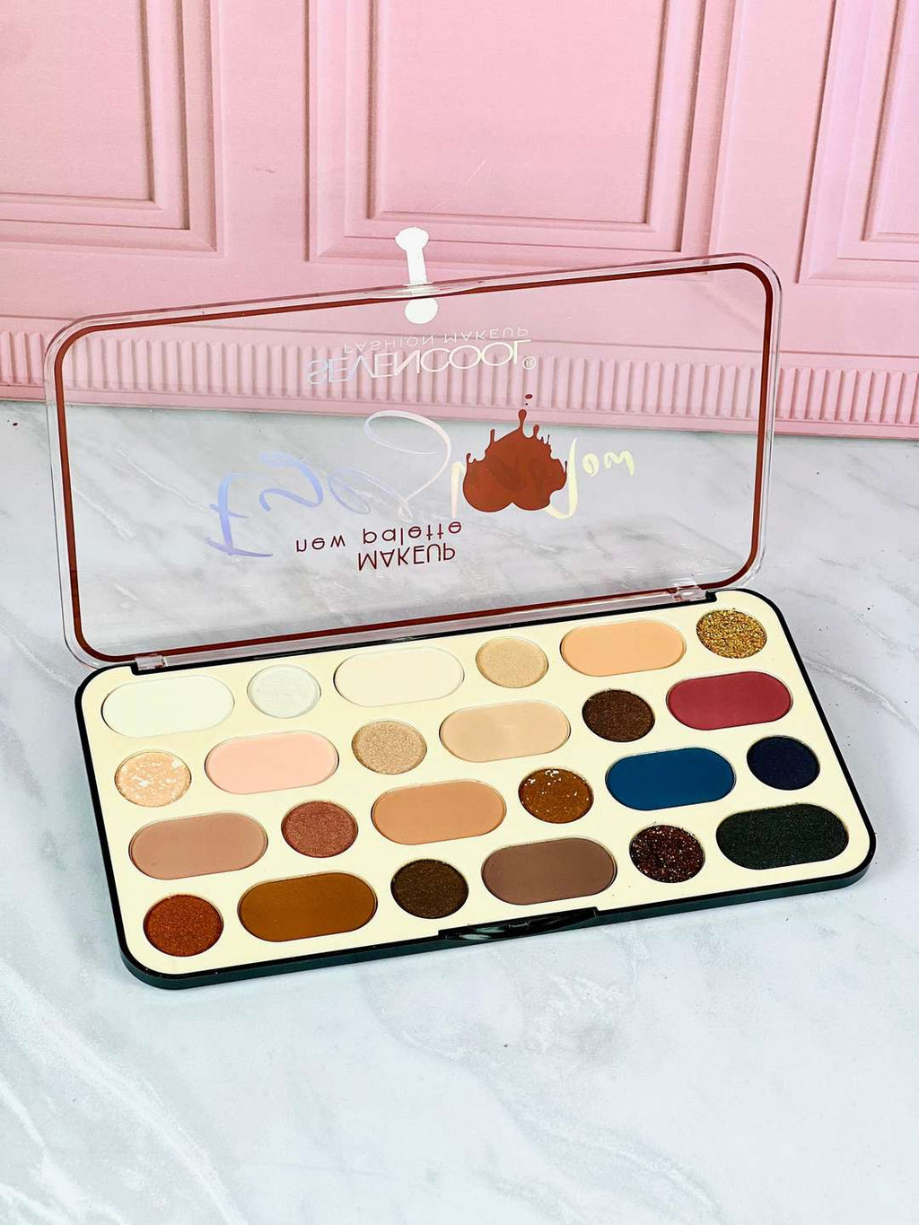 PALETA SOMBRA MATE Y GLITTER 6900A