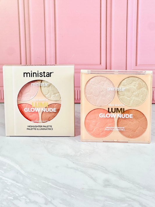 PALETA DE RUBOR + ILUMINADOR X4