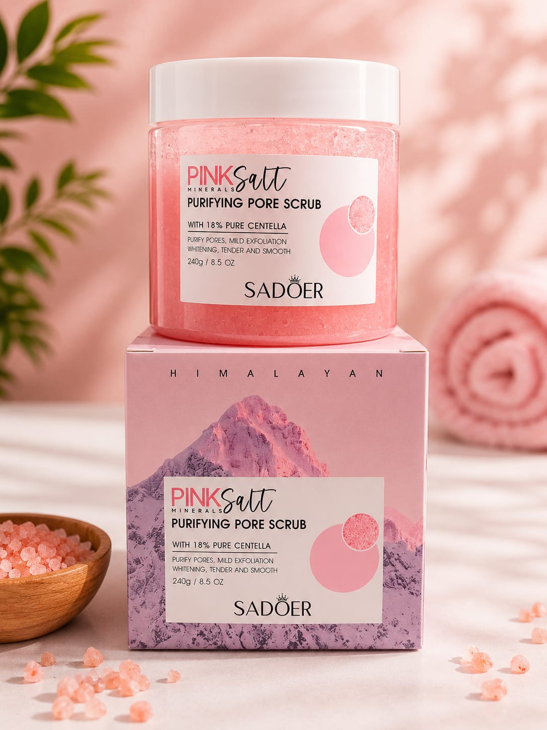 EXFOLIANTE FACIAL PINK SALT